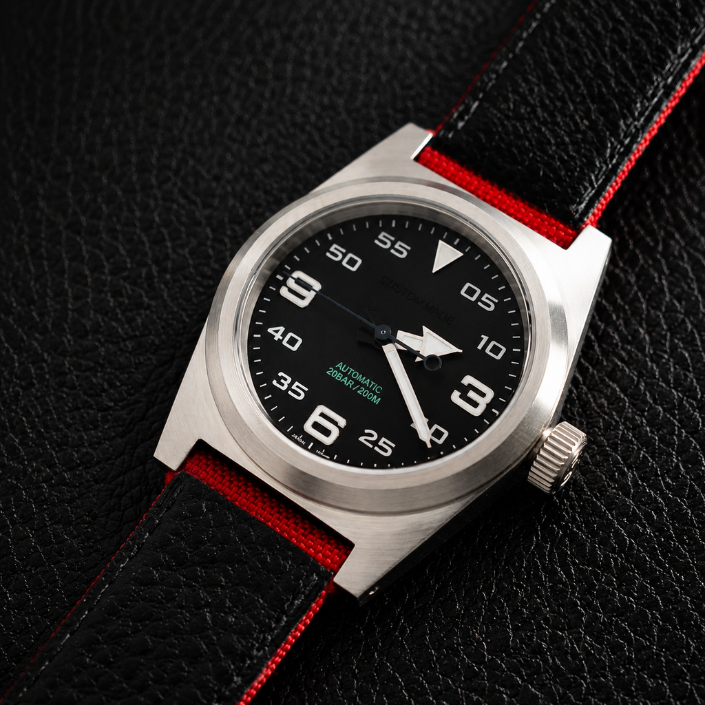 Custom Mechanical Watch - Black Dial