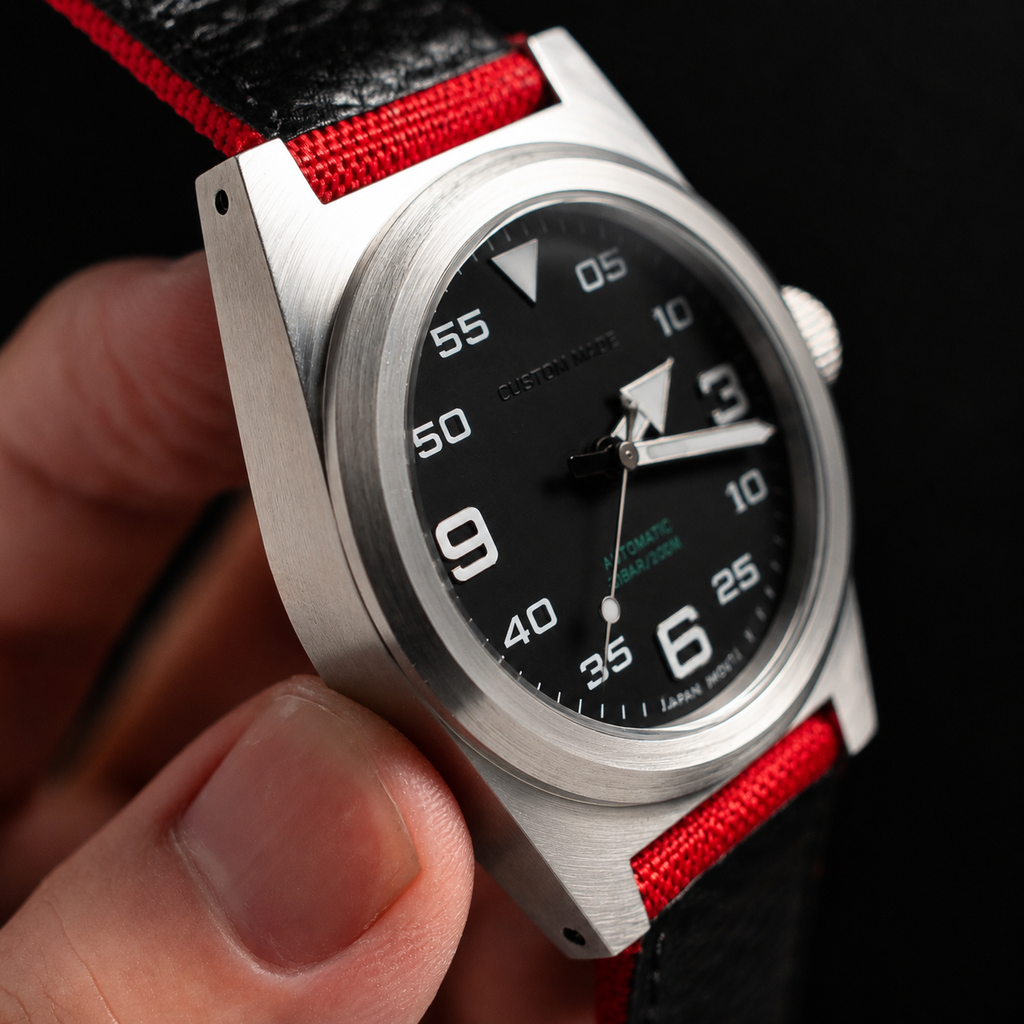Custom Mechanical Watch - Black Dial