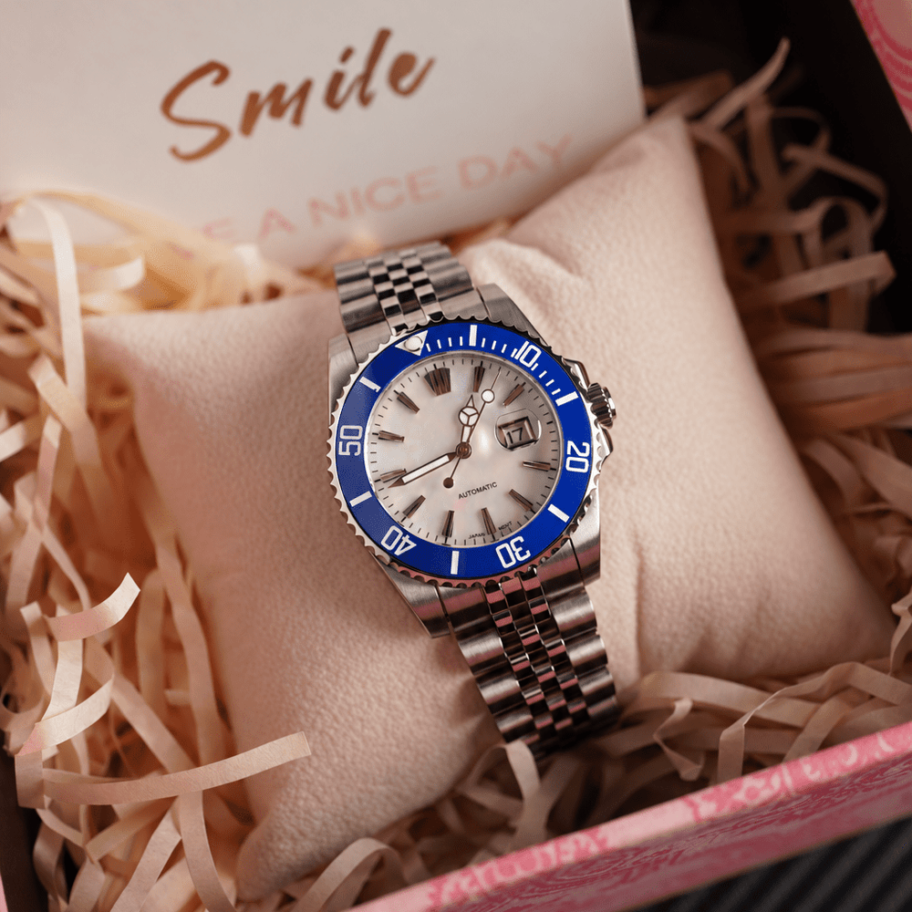 Azure — 33mm Women’s Automatic Watch - Watch Mod Lab