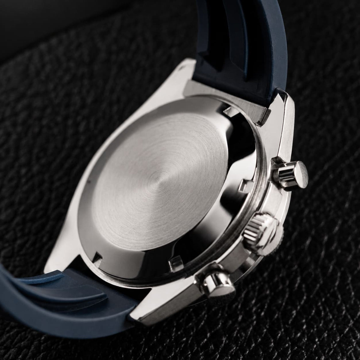 Blue Panda Dial Rubber Strap Sport Chronograph Watch - Watch Mod Lab