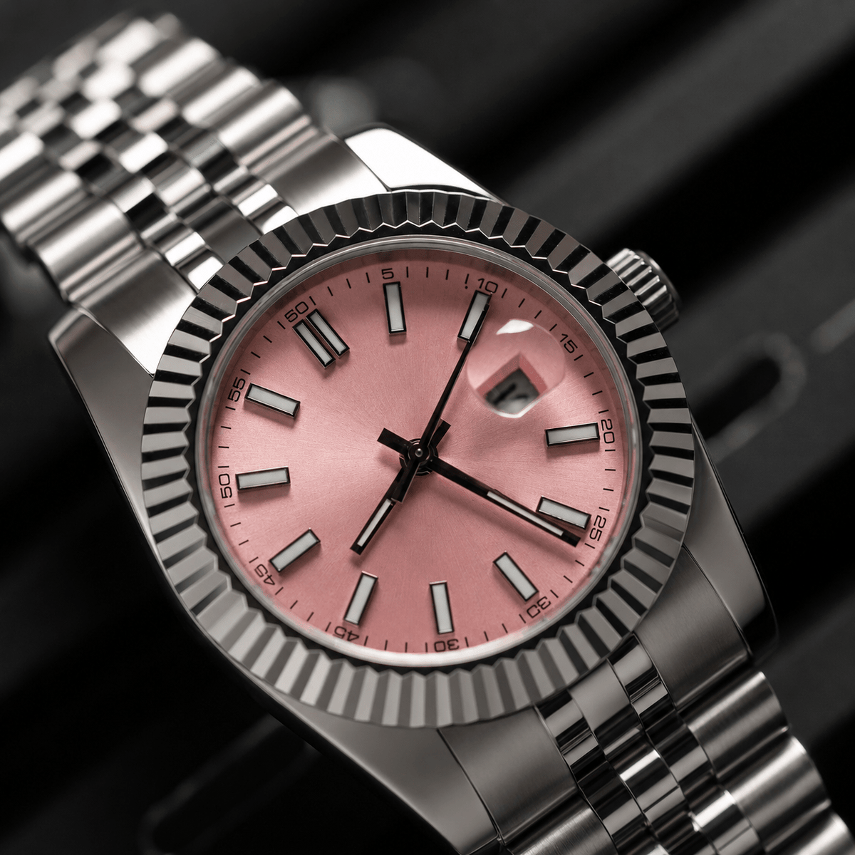 Classic Bezel Date Automatic Watch - Watch Mod Lab