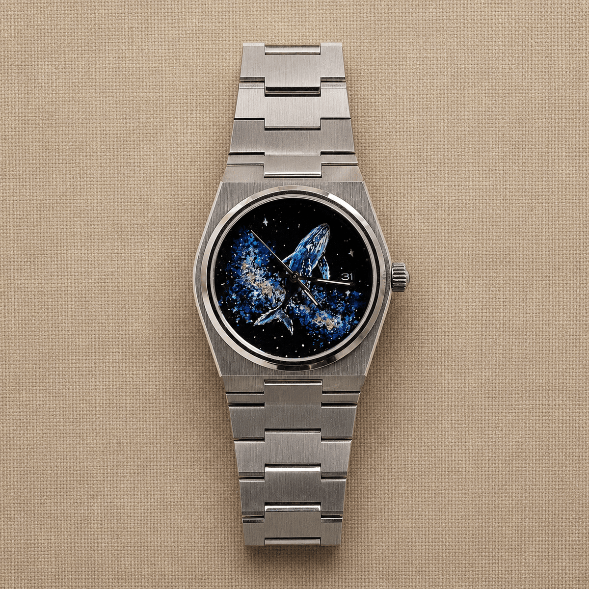 Hand-painted custom watch