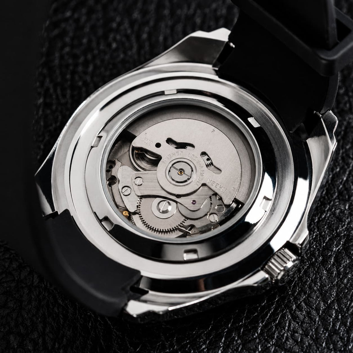 Court Sunset Art Dial Black Bezel Automatic Watch - Watch Mod Lab
