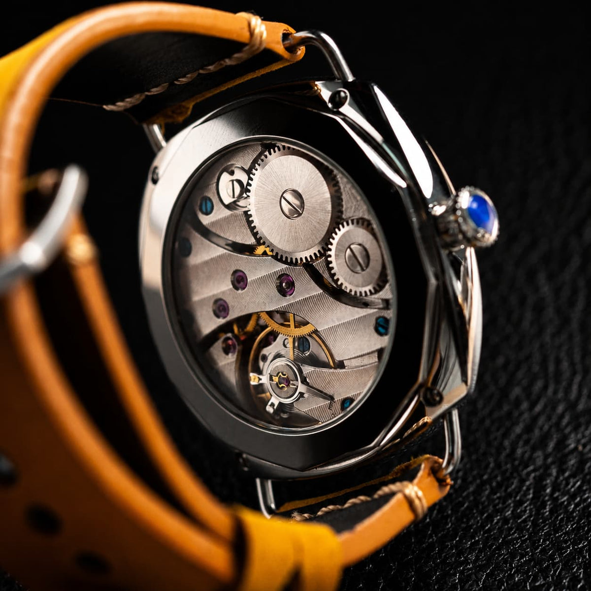 Cushion Case Orange Dial Vintage Dive Automatic Watch - Watch Mod Lab