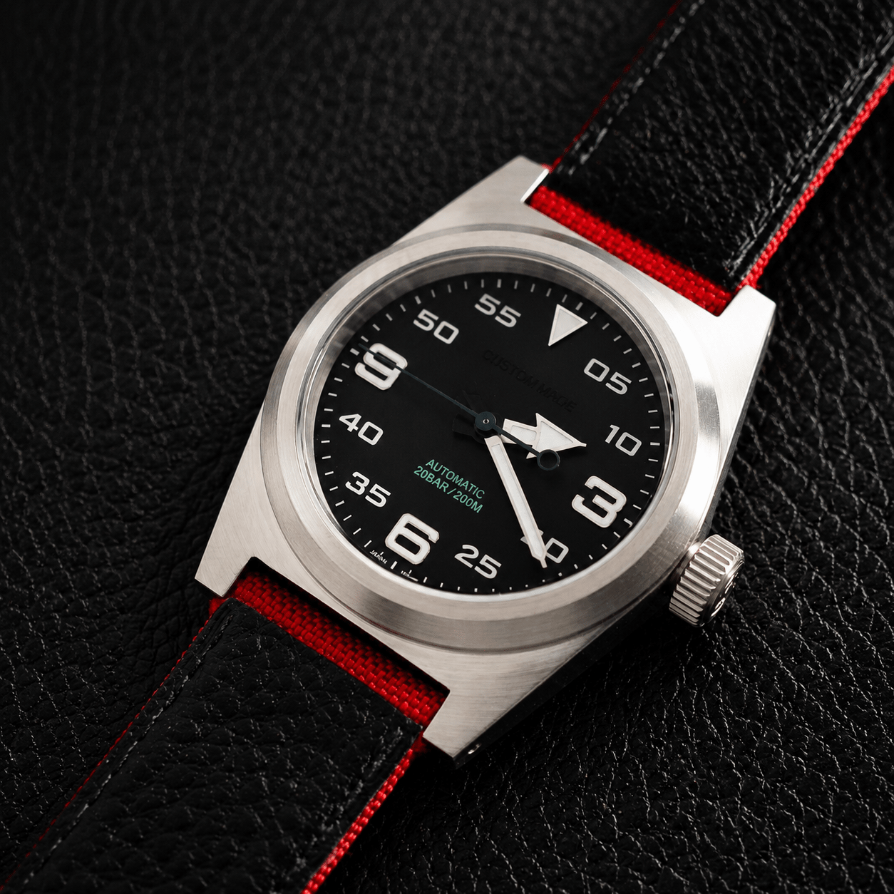 Custom Mechanical Watch - Black Dial - Watch Mod Lab