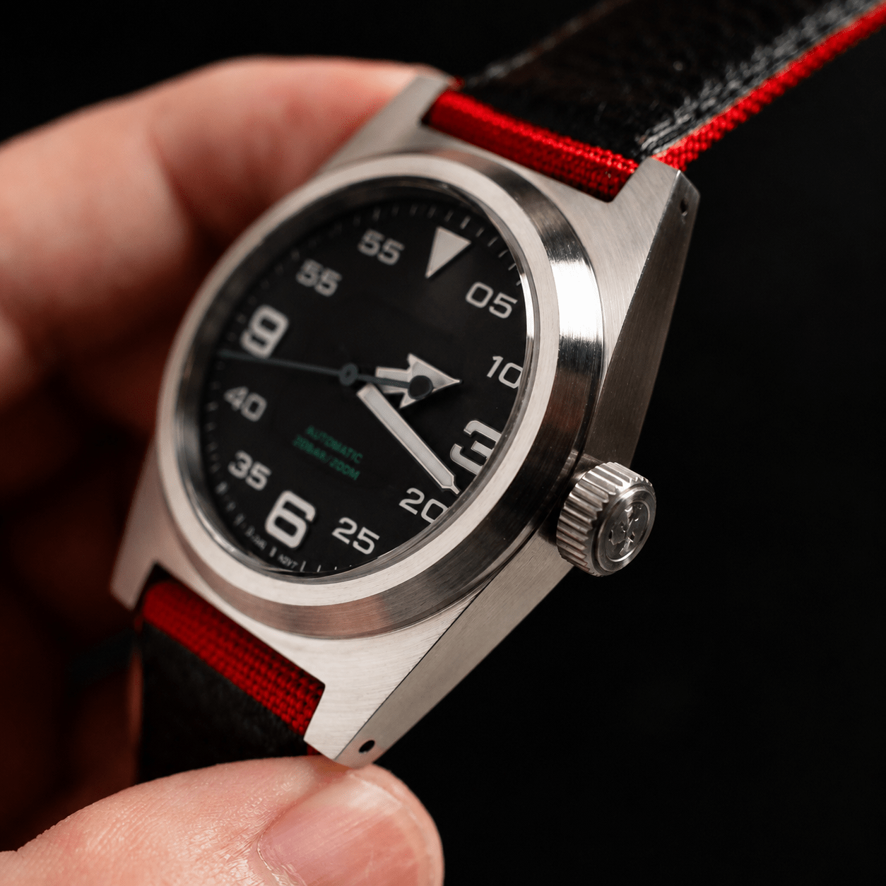Custom Mechanical Watch - Black Dial - Watch Mod Lab
