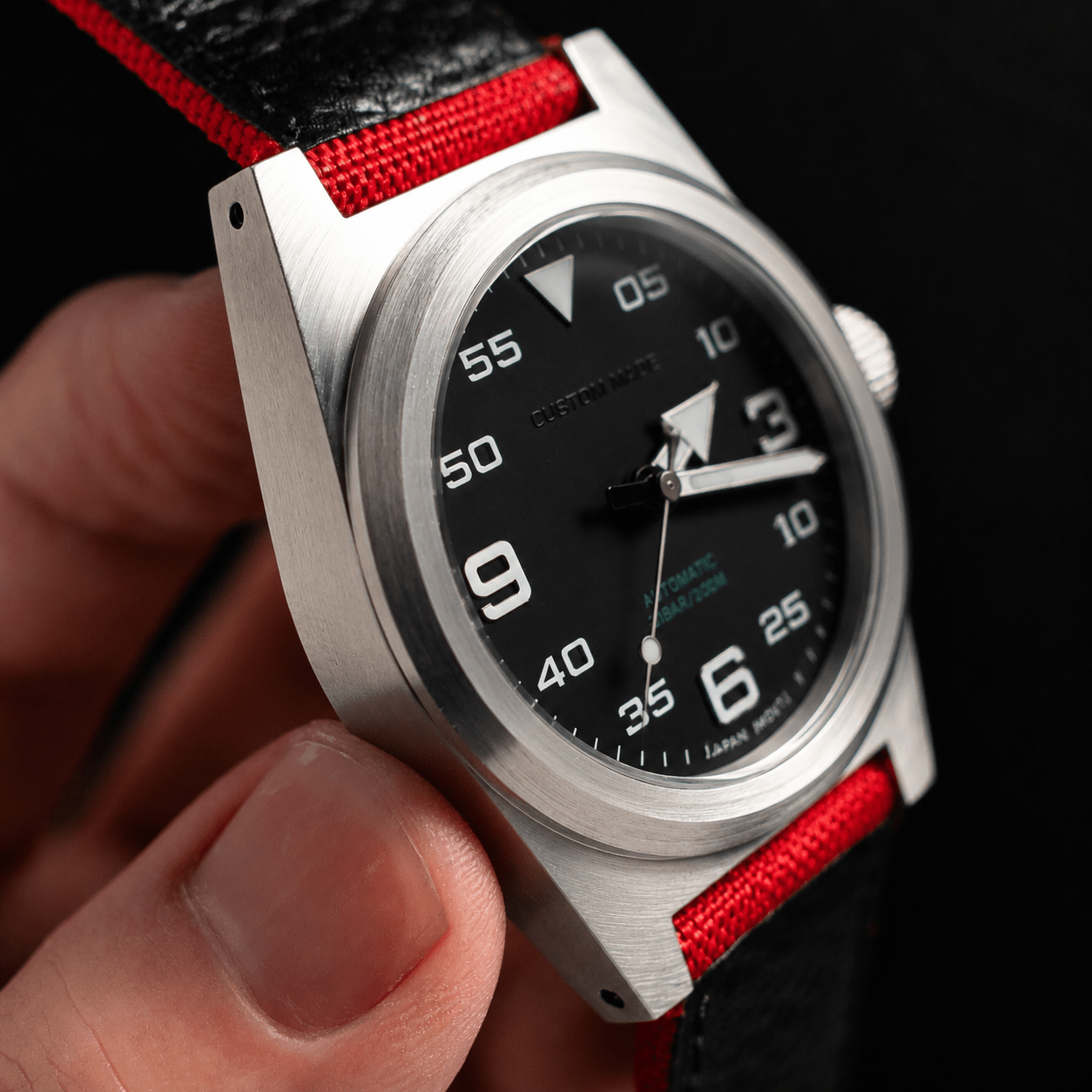 Custom Mechanical Watch - Black Dial - Watch Mod Lab