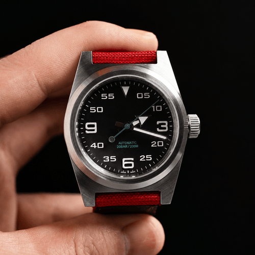 Custom Mechanical Watch - Black Dial - Watch Mod Lab
