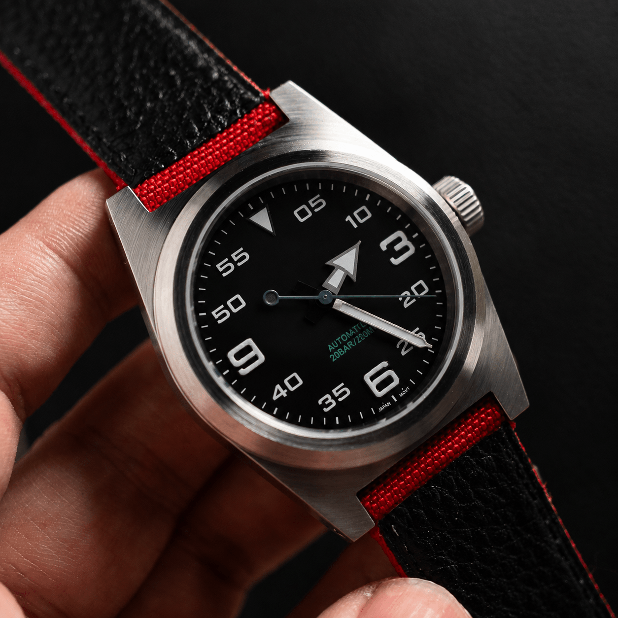 Custom Mechanical Watch - Black Dial - Watch Mod Lab