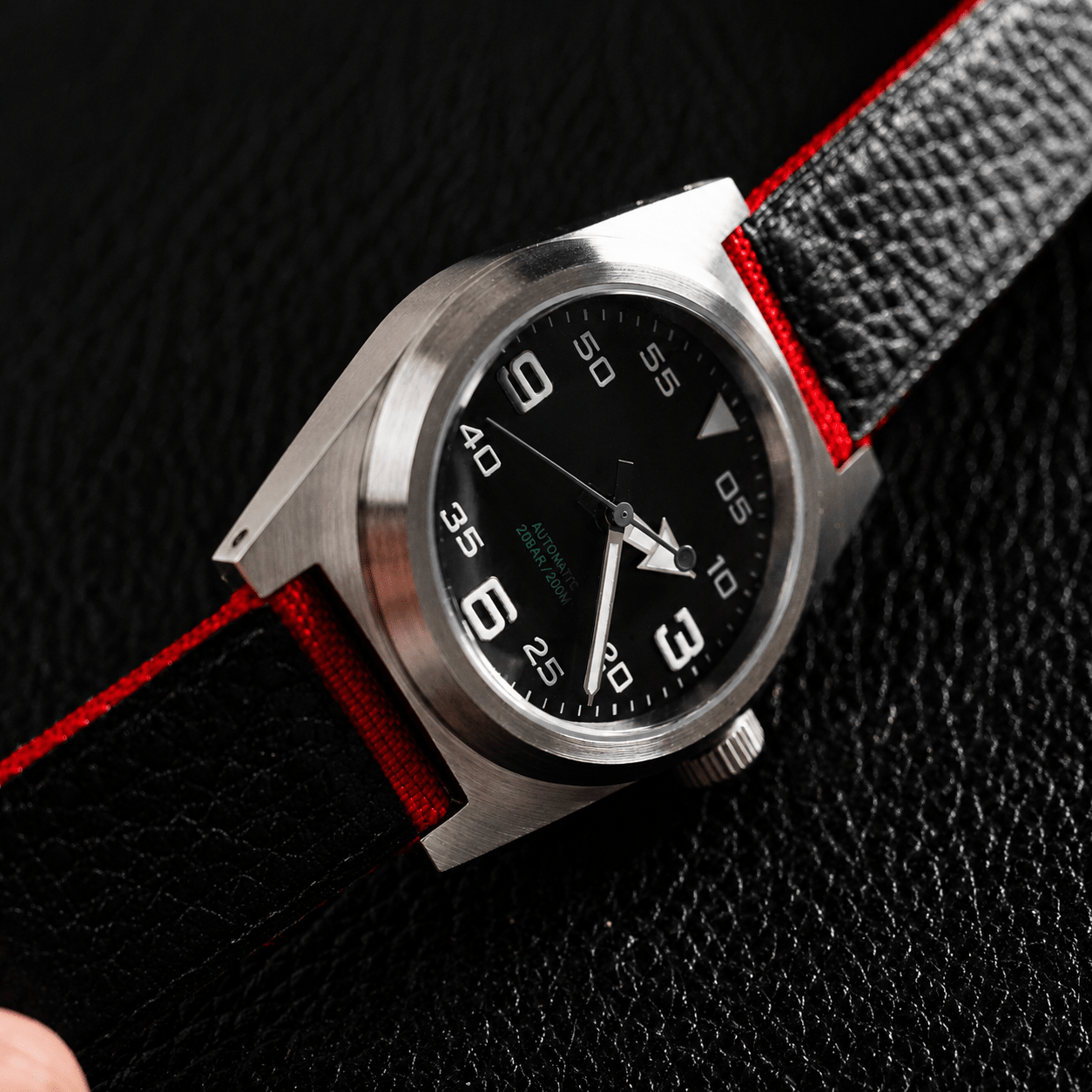 Custom Mechanical Watch - Black Dial - Watch Mod Lab
