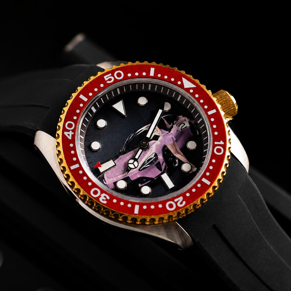 Custom Photo Dive Automatic Watch - Watch Mod Lab