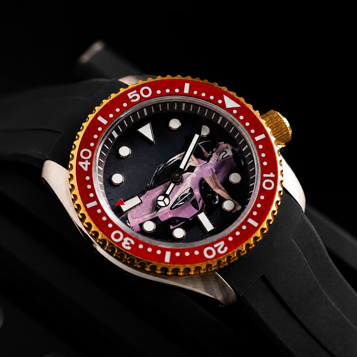 Custom Photo Dive Automatic Watch - Watch Mod Lab