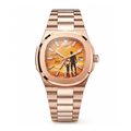 Custom Silhouette Photo Watch - Personalized Automatic Men's Watch (Rose Gold) - Watch Mod Lab