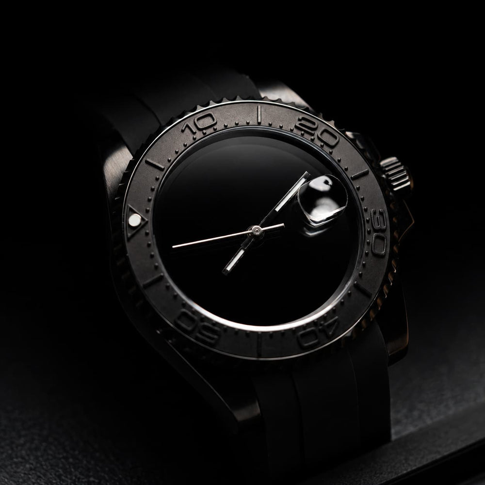 Dark Knight Date Sport Automatic Watch - Watch Mod Lab