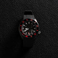 Dark Knight Skeleton Red Black Bezel Dive Automatic Watch - Watch Mod Lab