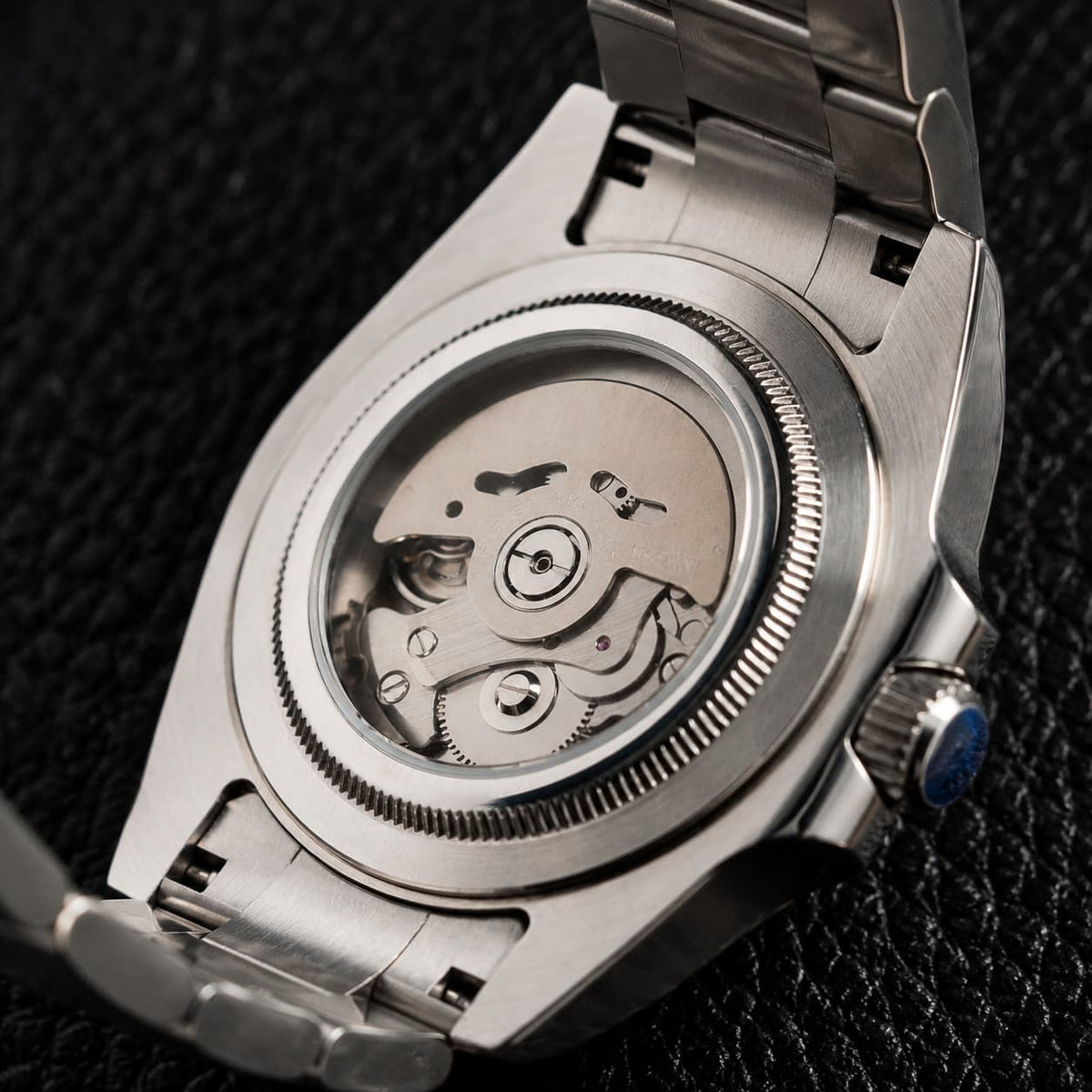 Octagonal Brushed Bezel Silver Dial Automatic Watch - Watch Mod Lab