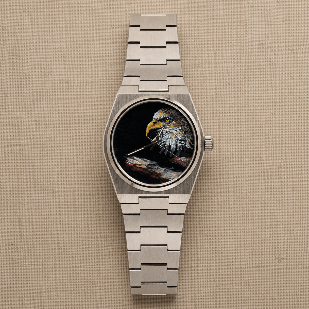 Unbound — Hand-Painted Eagle Automatic Watch - Watch Mod Lab