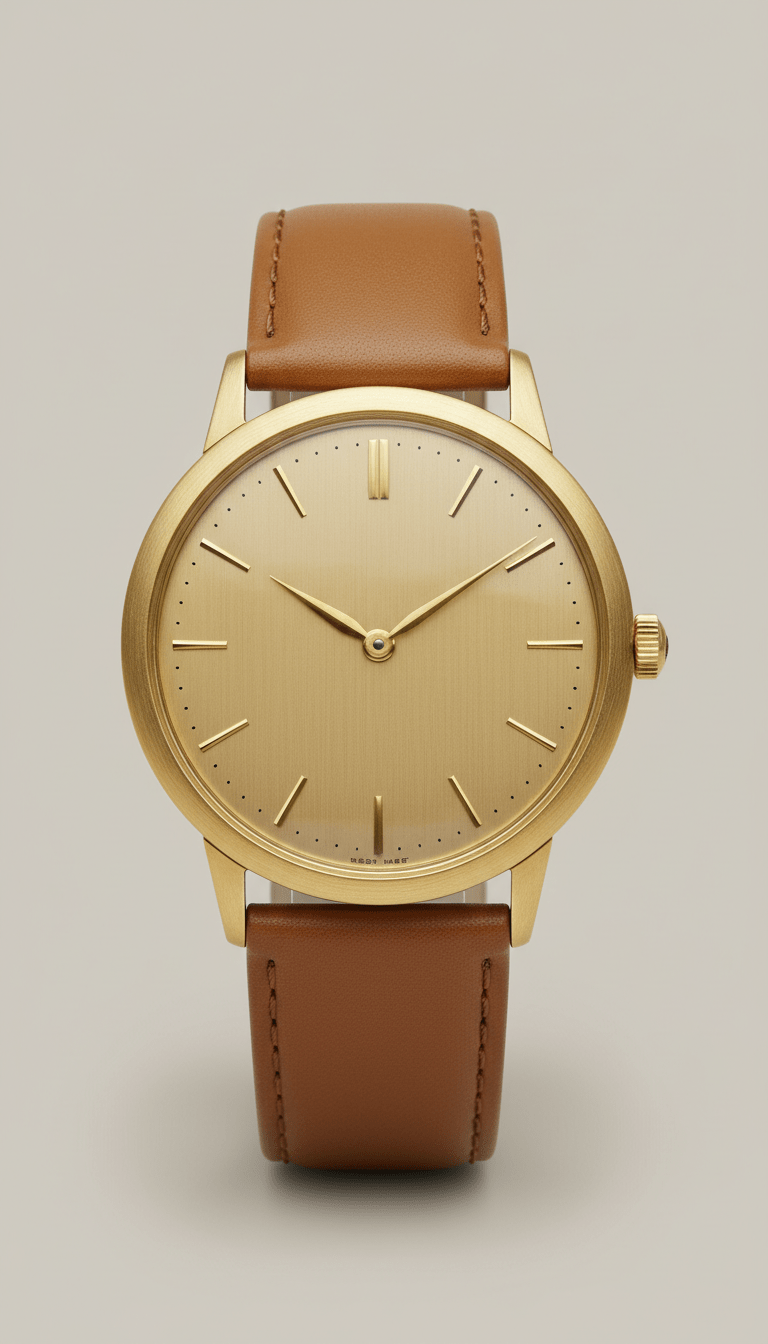 Vintage Champagne Dress Watch - Watch Mod Lab